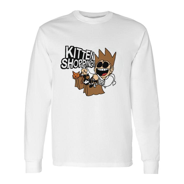 Eddsworld Kitten Shopping Long Sleeve T-Shirt