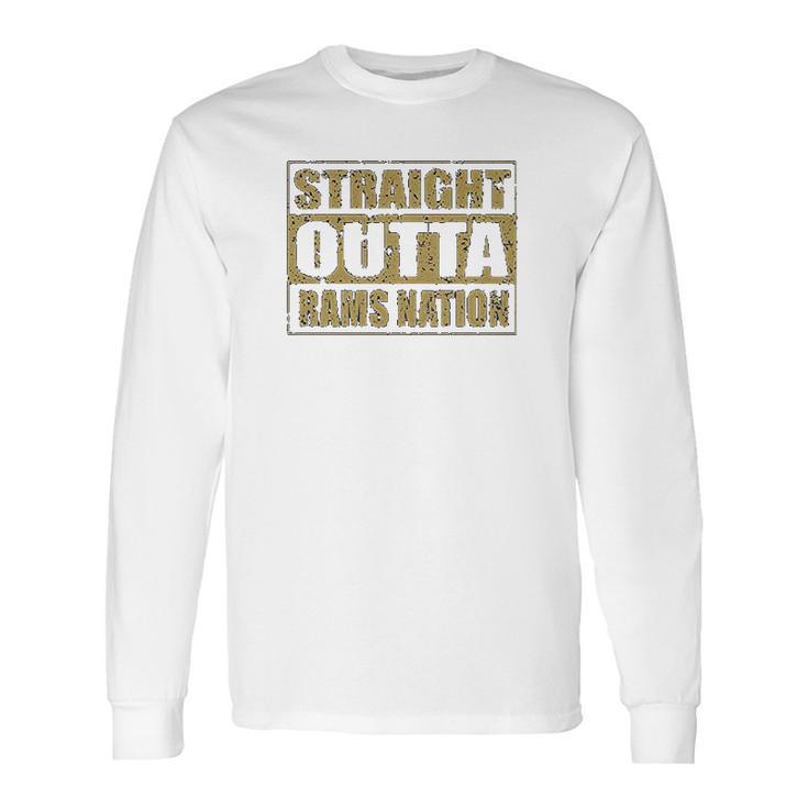 Expression Straight Outta Rams Nation Football Mens Long Sleeve T-Shirt