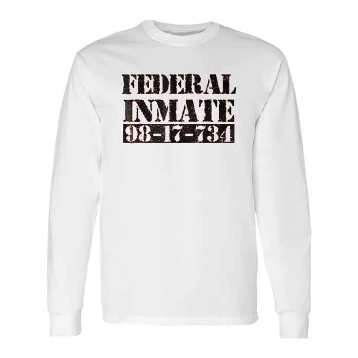 Federal Inmate Jail Prisoner Costume Long Sleeve T-Shirt