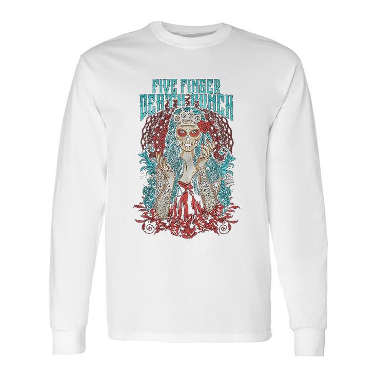 Five Finger Death Punch  Lady Muerta Long Sleeve T-Shirt