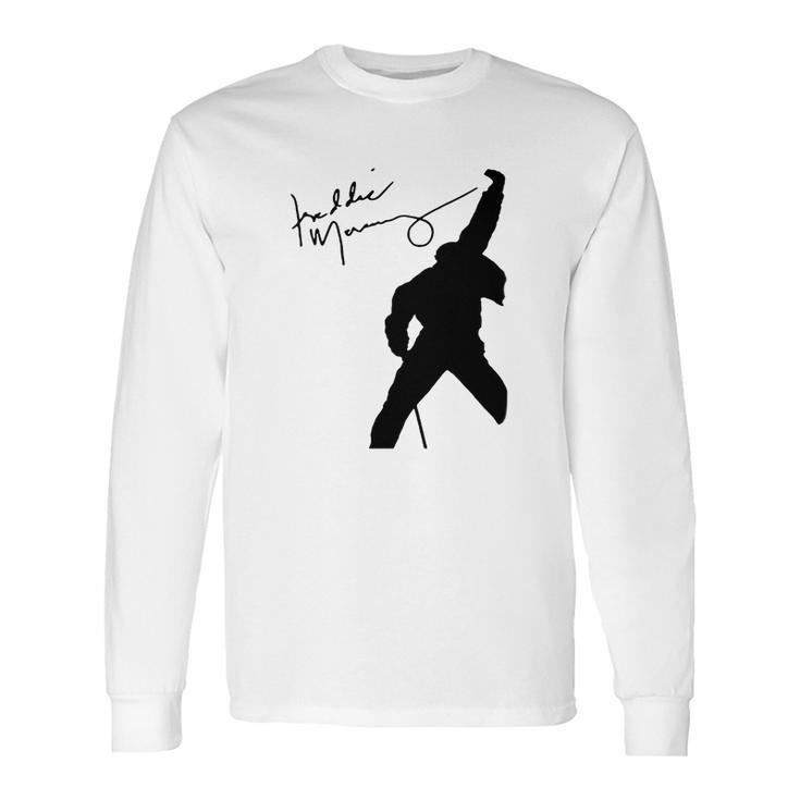 Freddie Mercury Signature Queen Rock Band Shirt Long Sleeve T-Shirt