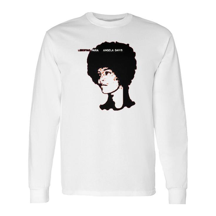 Free Angela Davis Libertad Long Sleeve T-Shirt