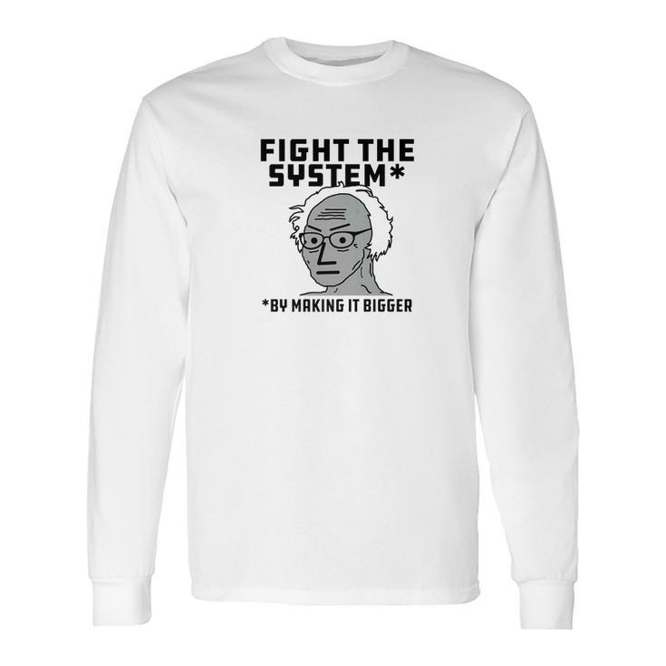 Funny Npc Meme Democrat Socialist Bernie Sanders Long Sleeve T-Shirt