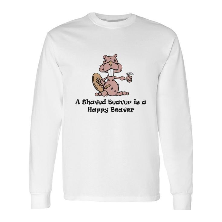 Funny Shaved Beaver Shirt 1 Long Sleeve T-Shirt