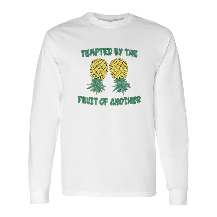 Funny Swinger Quote Upside Down Pineapple Phrase Slogan Long Sleeve T-Shirt