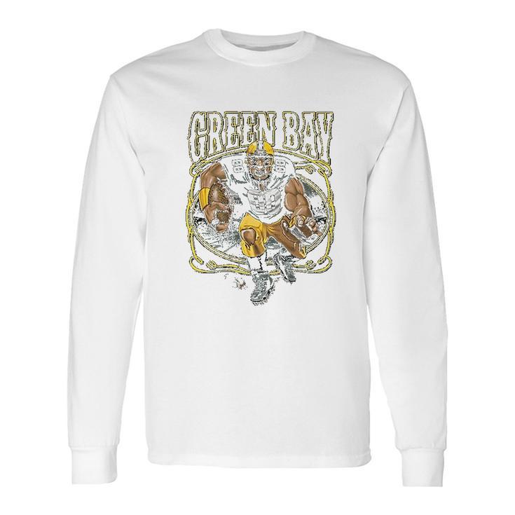 Green Bay Fan Gb Fantasy Football Long Sleeve T-Shirt