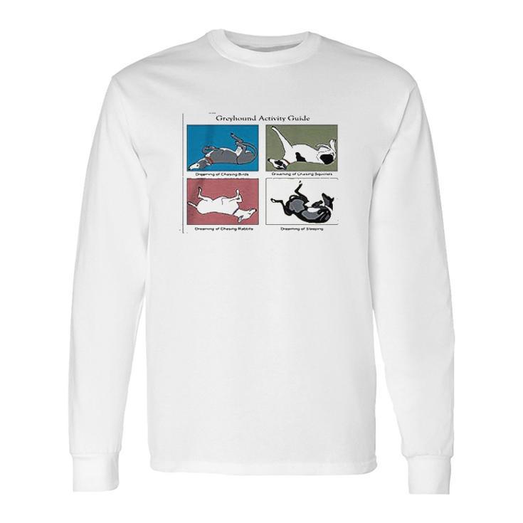 Greyhound Activity Guide Ash Grey Long Sleeve T-Shirt