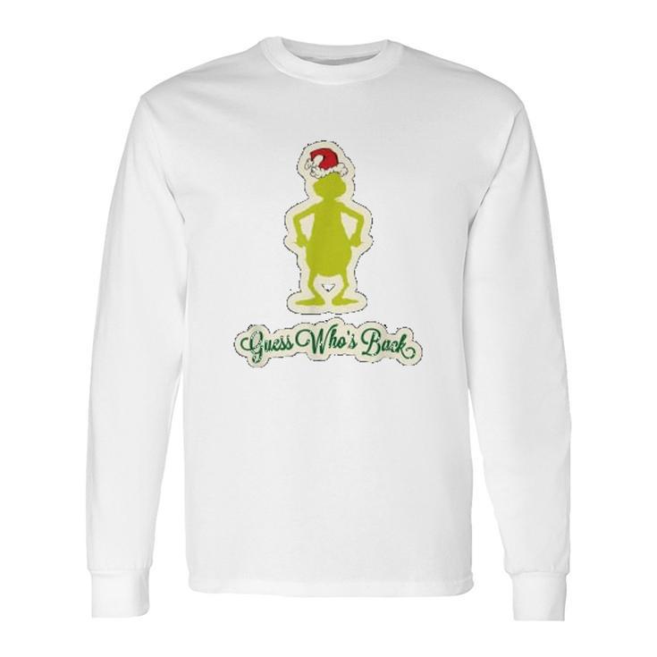 Grinch Guess Who Back Long Sleeve T-Shirt