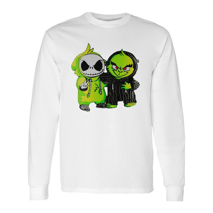 Grinch And Jack Skellington Long Sleeve T-Shirt