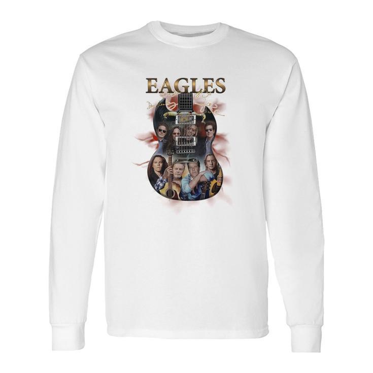 Guitar Eagles Rock Band Signatures Shirt Long Sleeve T-Shirt