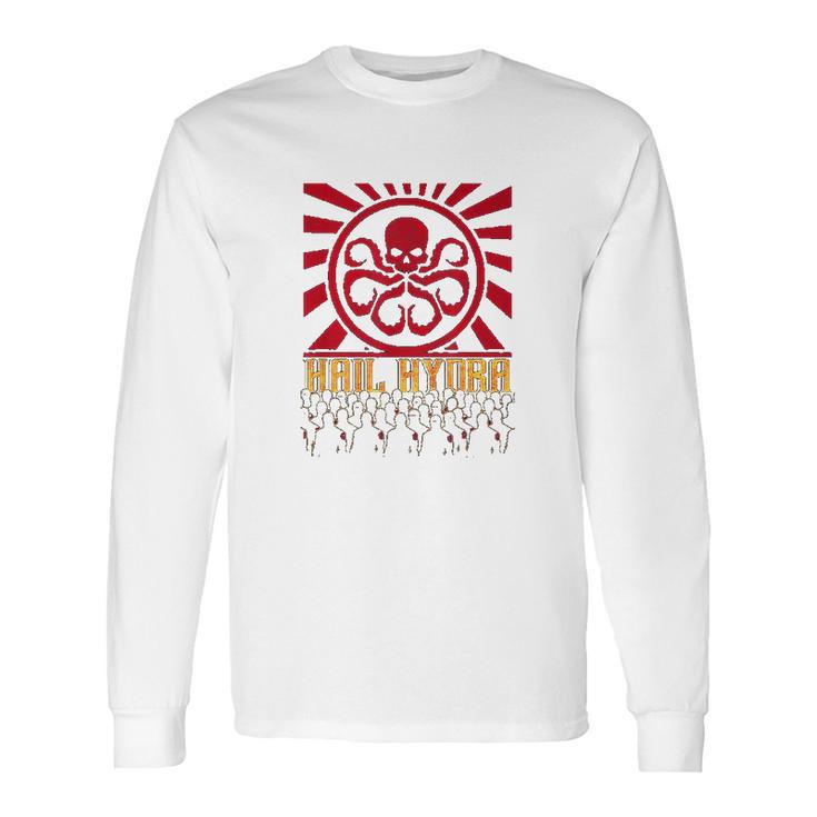 Hail Hydra Army Propaganda Graphic Long Sleeve T-Shirt