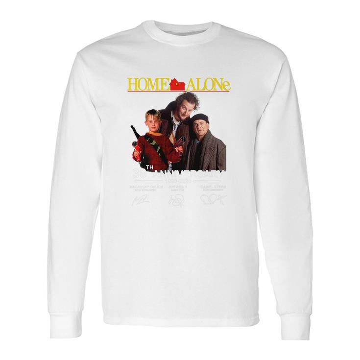 Home Alone 30Th Anniversary 1990-2020 Signature Shirt Long Sleeve T-Shirt