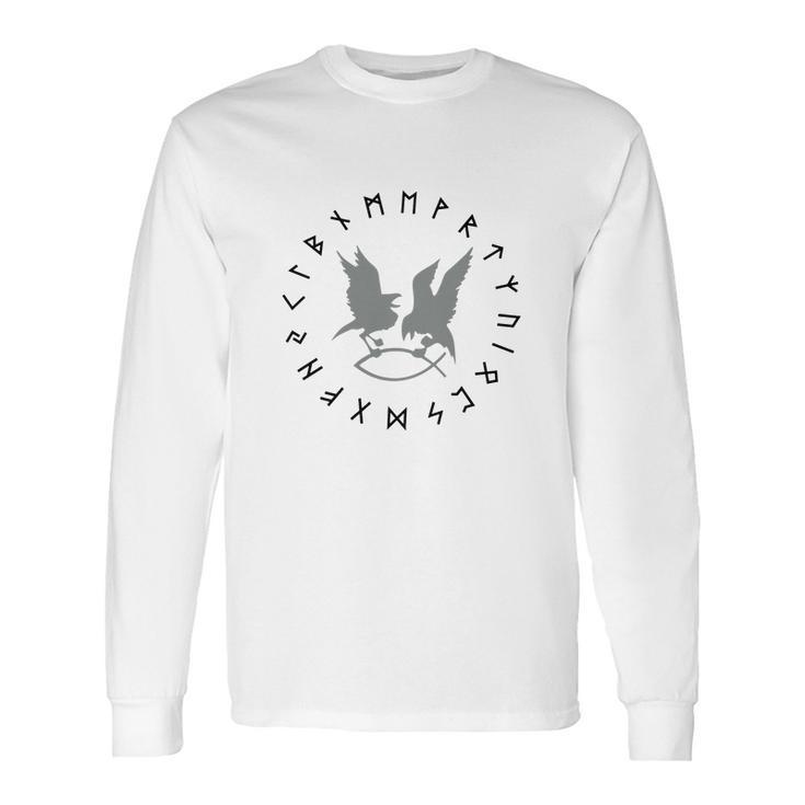 Hugin Munin Runen Cicle2f T Shirt Long Sleeve T-Shirt