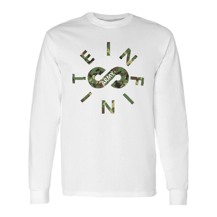 Infinite Lists Army Camo Long Sleeve T-Shirt