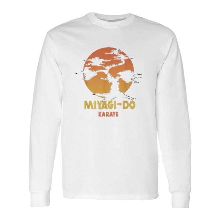 Karate Kid Miyagi Do Banzai Tree Sunset Logo Long Sleeve T-Shirt