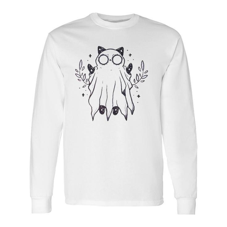 Kawaii Pastel Goth Art Creepy Cute Ghost Demon Halloween Long Sleeve T-Shirt