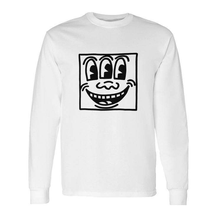 Keith Haring Funny Face Long Sleeve T-Shirt