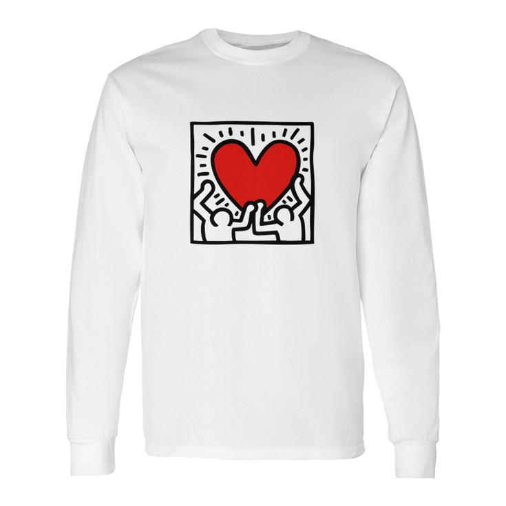 Keith Haring Heart Long Sleeve T-Shirt