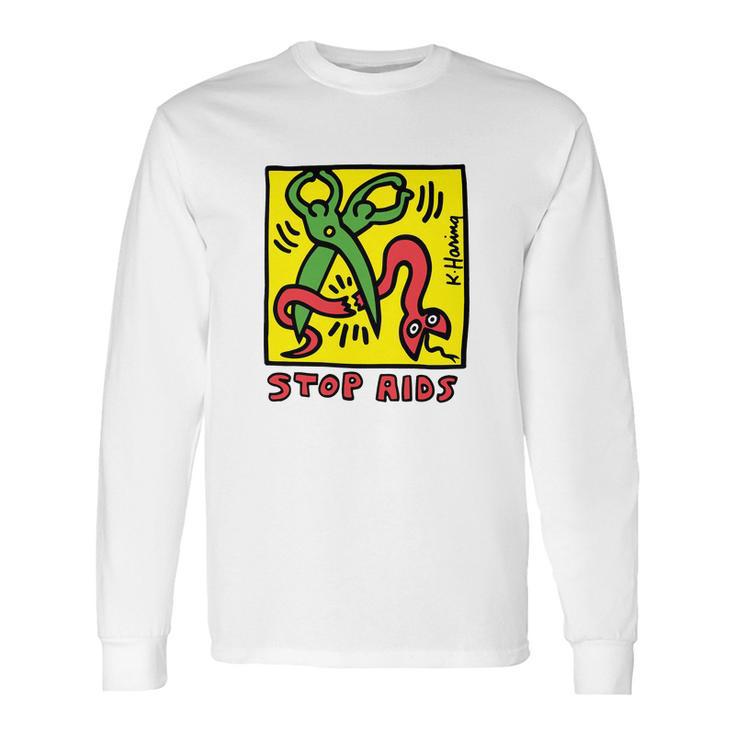 Keith Haring Stop Aids Long Sleeve T-Shirt