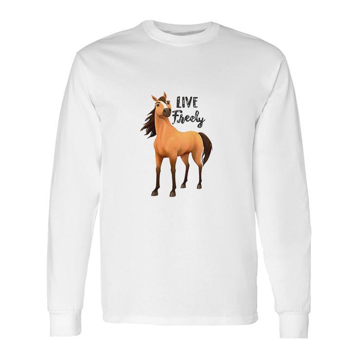 Kids Dreamworks Spirit Riding Free  Live Freely Long Sleeve T-Shirt