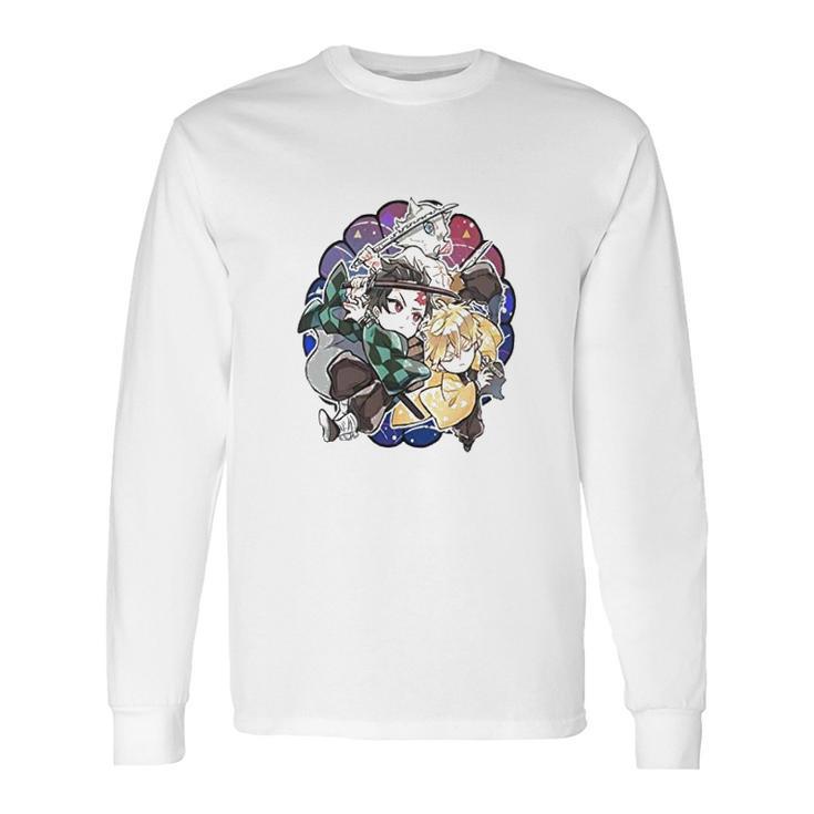 Kimetsu No Yaiba Demon Slayer Doodle Long Sleeve T-Shirt