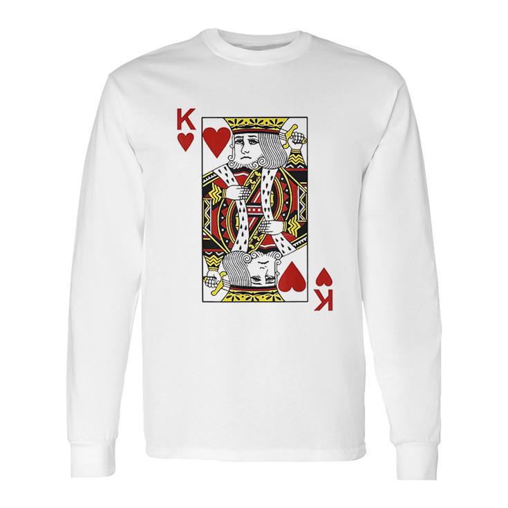 King Of Hearts  Blackjack Cards Poker Long Sleeve T-Shirt