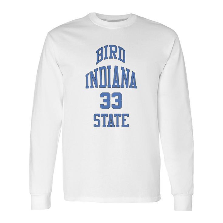 Larry Bird Indiana State 33 Funny Tshirt Long Sleeve T-Shirt