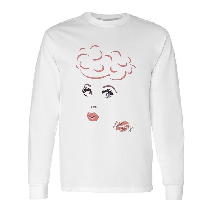 I Love Lucy 50S Tv Series Eyelashes Long Sleeve T-Shirt