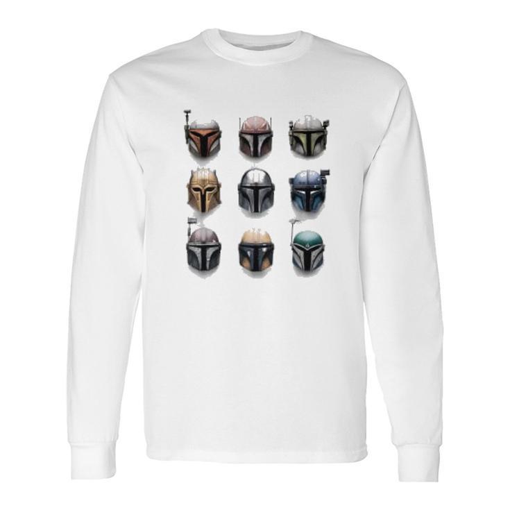 The Mandalorian Battle Worn Helmets Long Sleeve T-Shirt