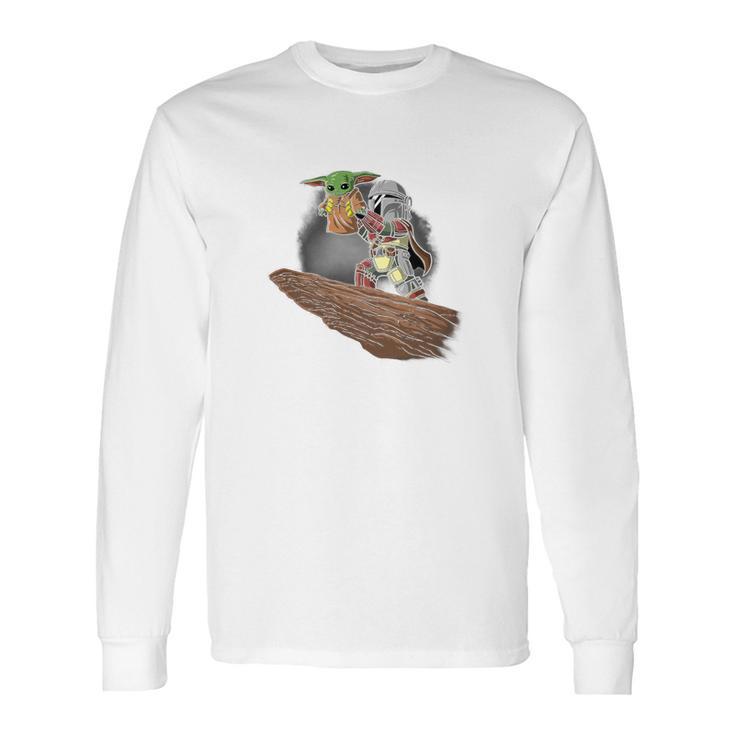 The Mandalorian Boba Fett And Baby Yoda Sweater Long Sleeve T-Shirt