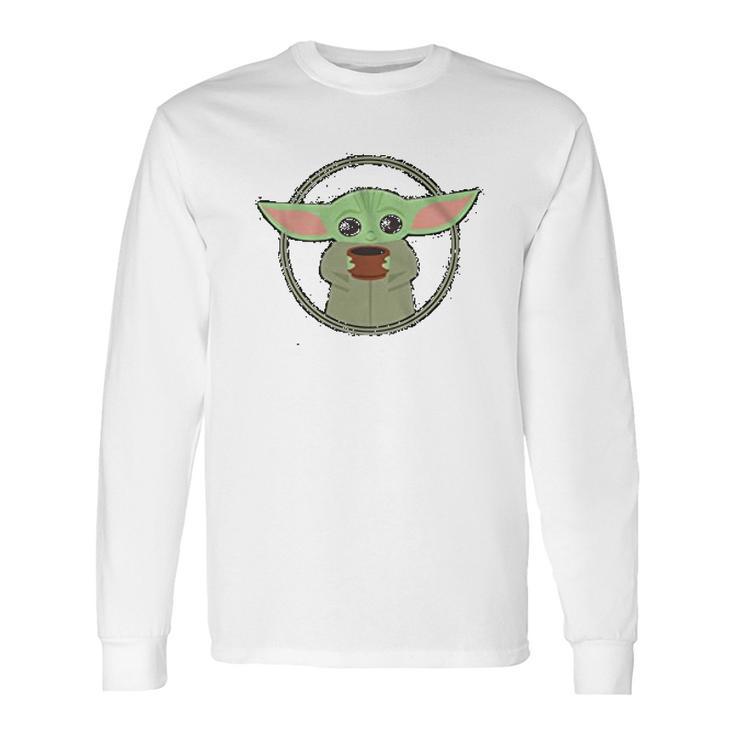 The Mandalorian Child Baby Yoda Chibi Soup Long Sleeve T-Shirt