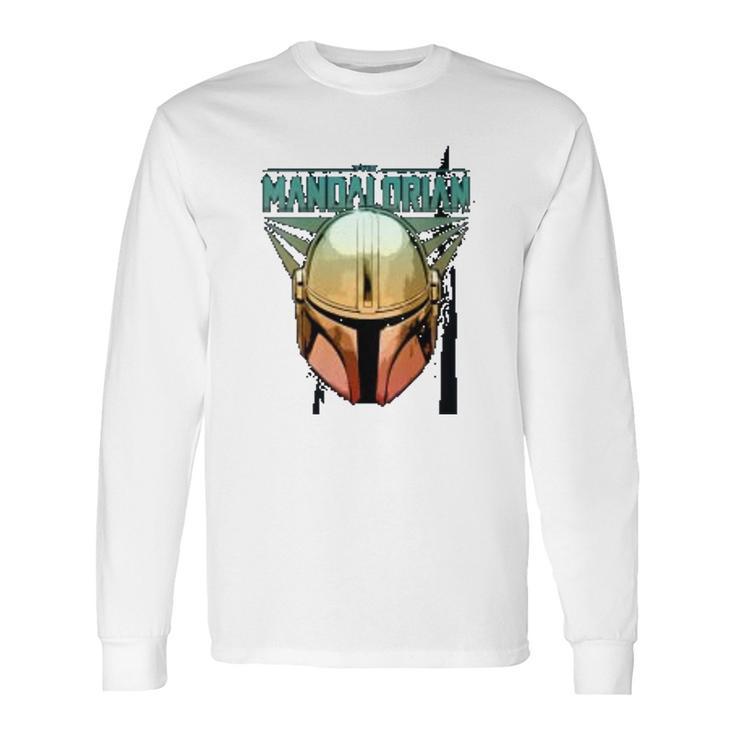 The Mandalorian Gradient Beskar Helmet Long Sleeve T-Shirt