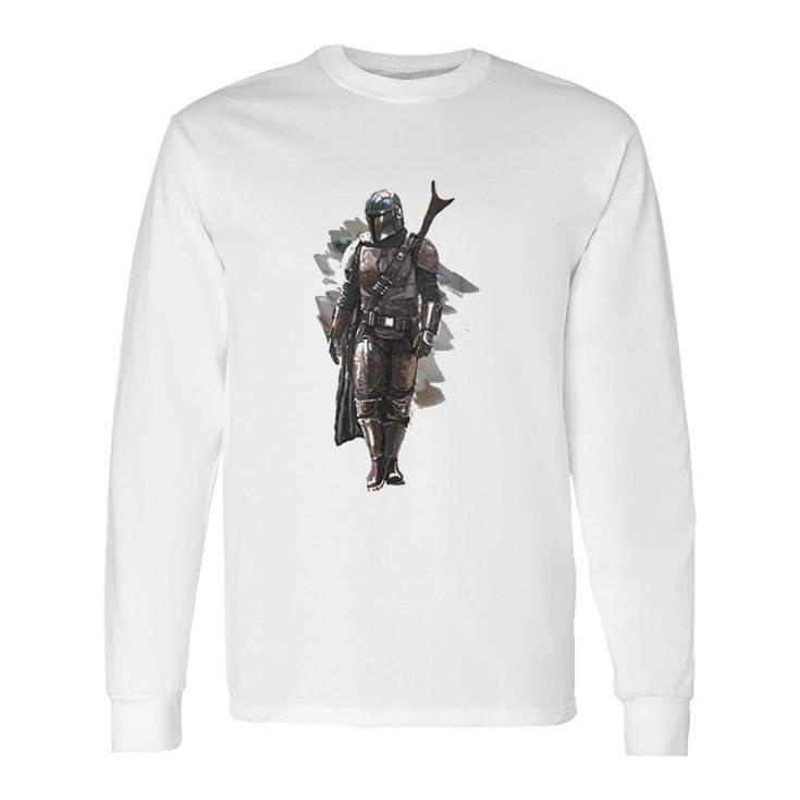 The Mandalorian Motif Long Sleeve T-Shirt