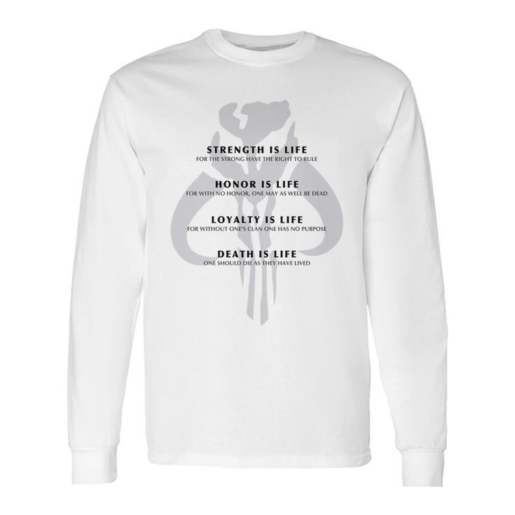 The Mandalorian Quotes Long Sleeve T-Shirt