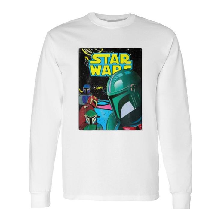 The Mandalorian Retro Comic Long Sleeve T-Shirt