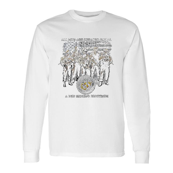 Marine Corps Hooded Usmc Brotherhood Long Sleeve T-Shirt