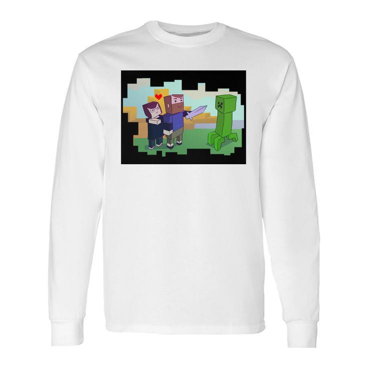 Minecraft Love T-Shirt Long Sleeve T-Shirt