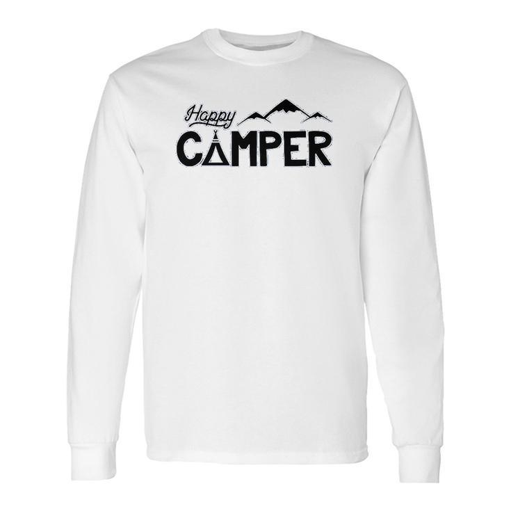 Mirage Pet Products Happy Camper Screen Print Dog Long Sleeve T-Shirt