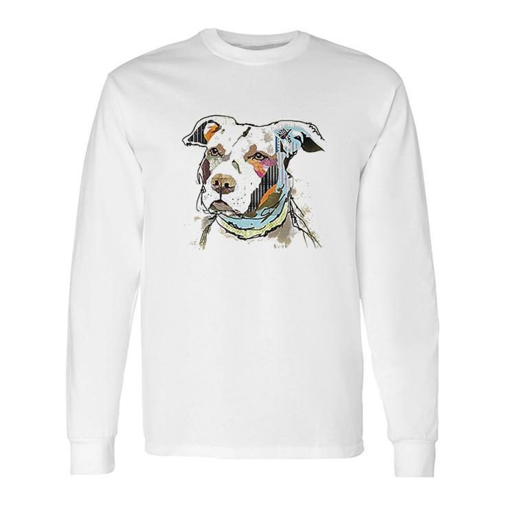 The Mountain Pet Pitbull Cotton Paper Pitbull Long Sleeve T-Shirt