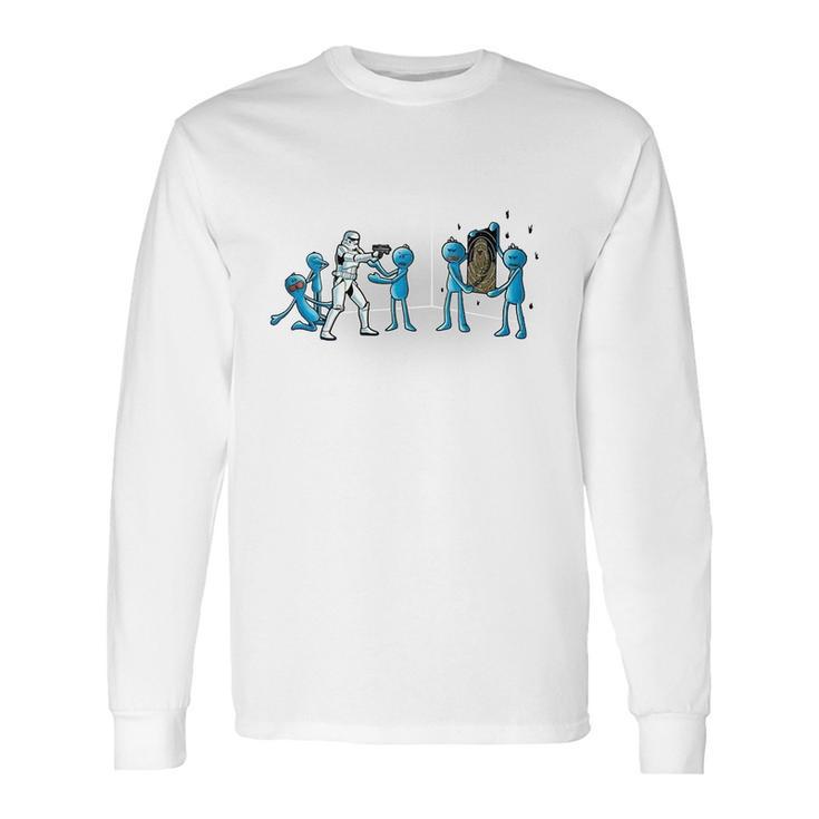 Mr Meeseeks And Stormtrooper Star War Shirt Long Sleeve T-Shirt