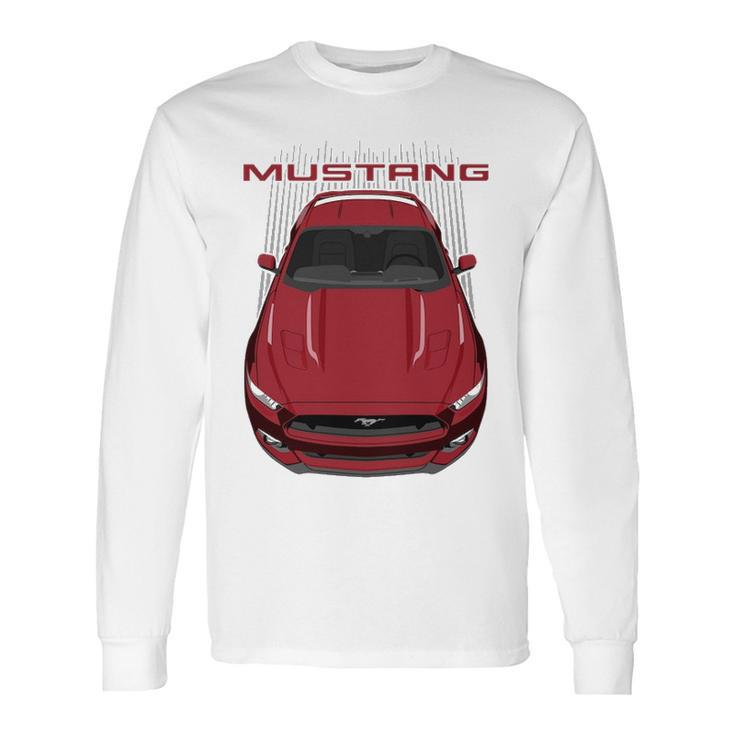 Mustang S550 Gt Ruby Red Long Sleeve T-Shirt