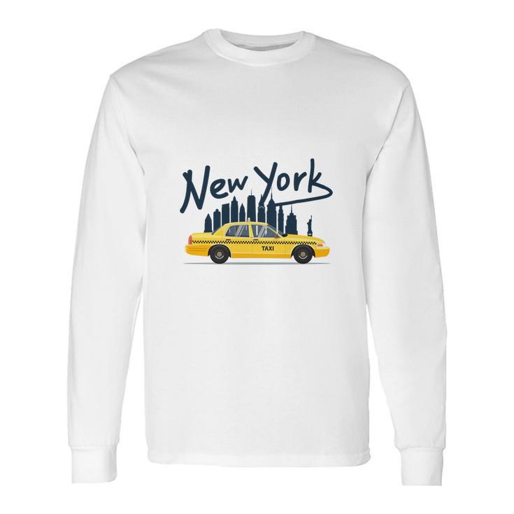 Nyc New York Yellow Cab Taxi Gift Souvenir Long Sleeve T-Shirt