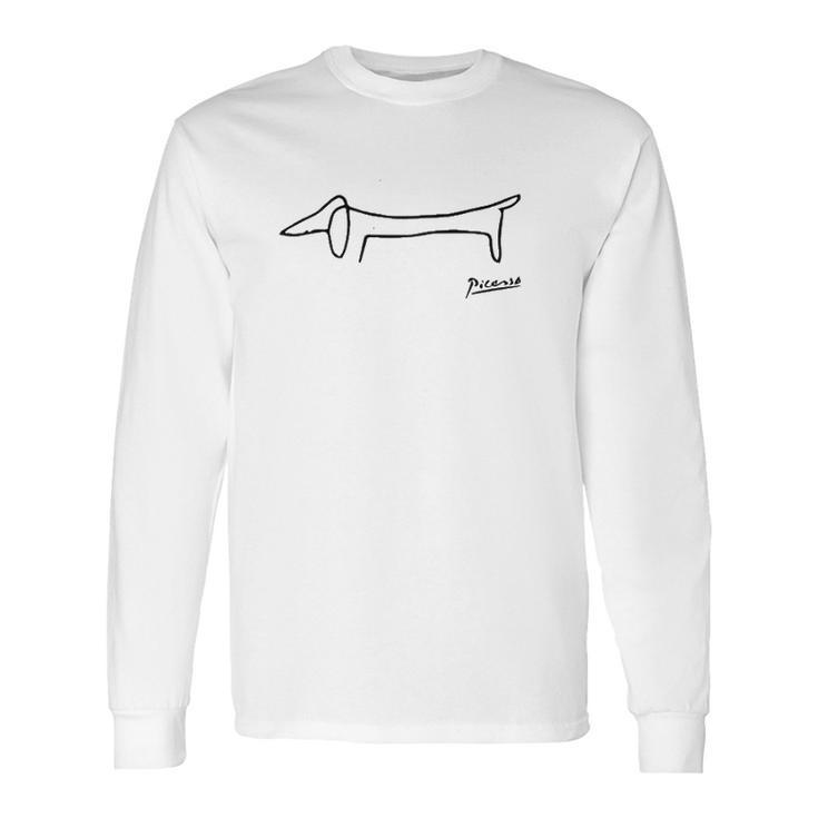 Pablo Picasso Dog Lump Dachshund Art Long Sleeve T-Shirt