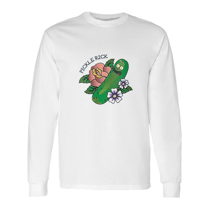 Pickle Rick Cartoon Long Sleeve T-Shirt