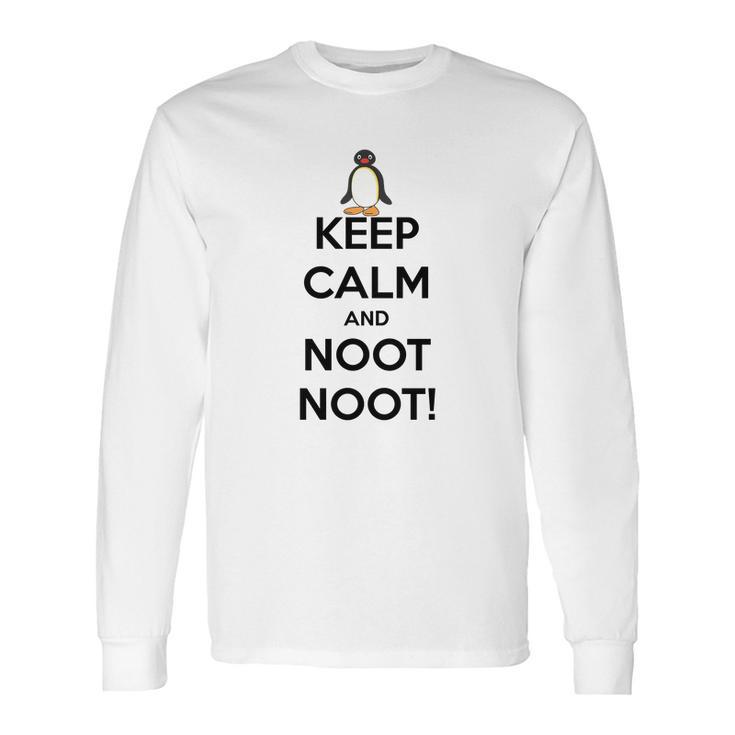 Pingu Keep Calm And Noot Noot Long Sleeve T-Shirt