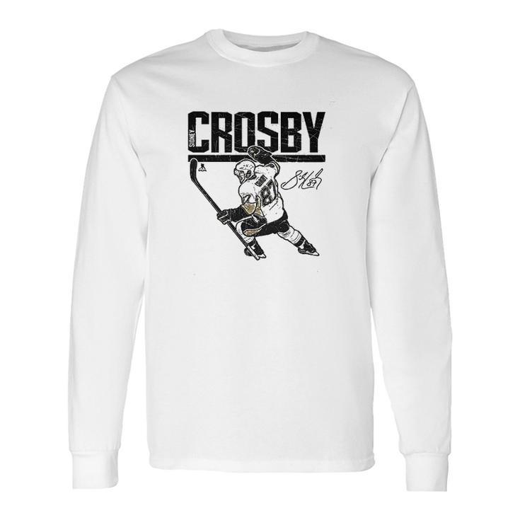 Pittsburgh Hockey Mens Apparel Sidney Crosby Hyper Long Sleeve T-Shirt