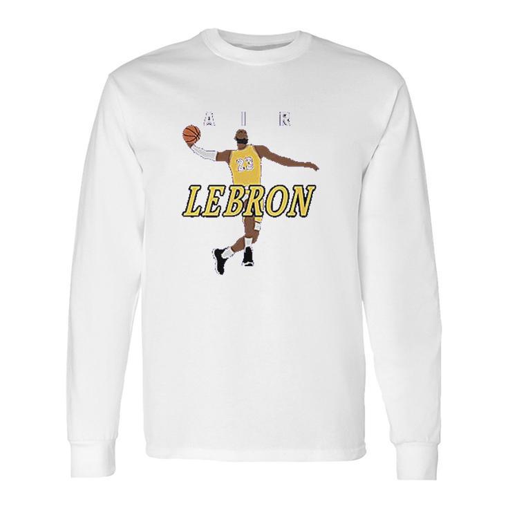 Purple Los Angeles Lebron Air Pic Long Sleeve T-Shirt