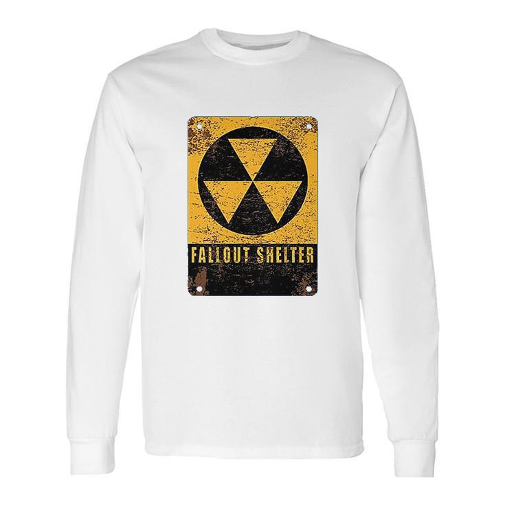 Radiation Radioactive Fallout Shelter Long Sleeve T-Shirt