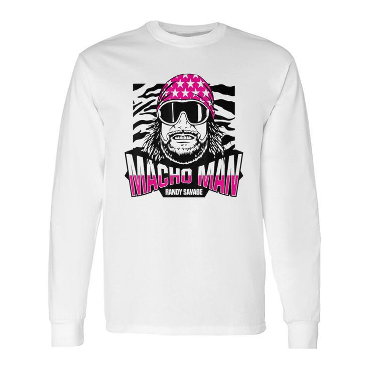 Randy Macho Man Savage Zebra Print Long Sleeve T-Shirt