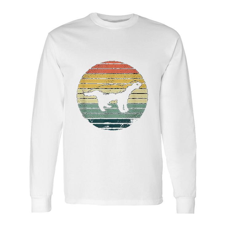 Retro Vintage Honey Badger Animal Long Sleeve T-Shirt